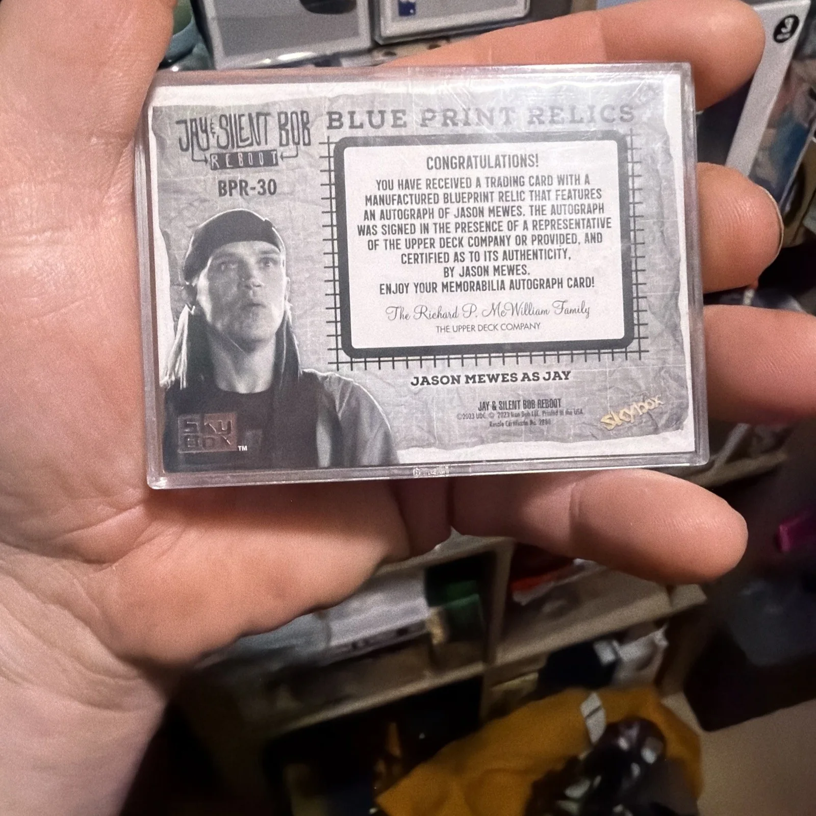 Jay and silent Bob blueprint relic Jason Mewes auto (1/99), изображение 2