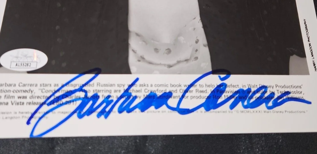 Barbara Carrera — BARBARA CARRERA SIGNED WALT DISNEY CONDORMAN 1981 8x10 PHOTO ACTRESS MODEL JSA, изображение 3