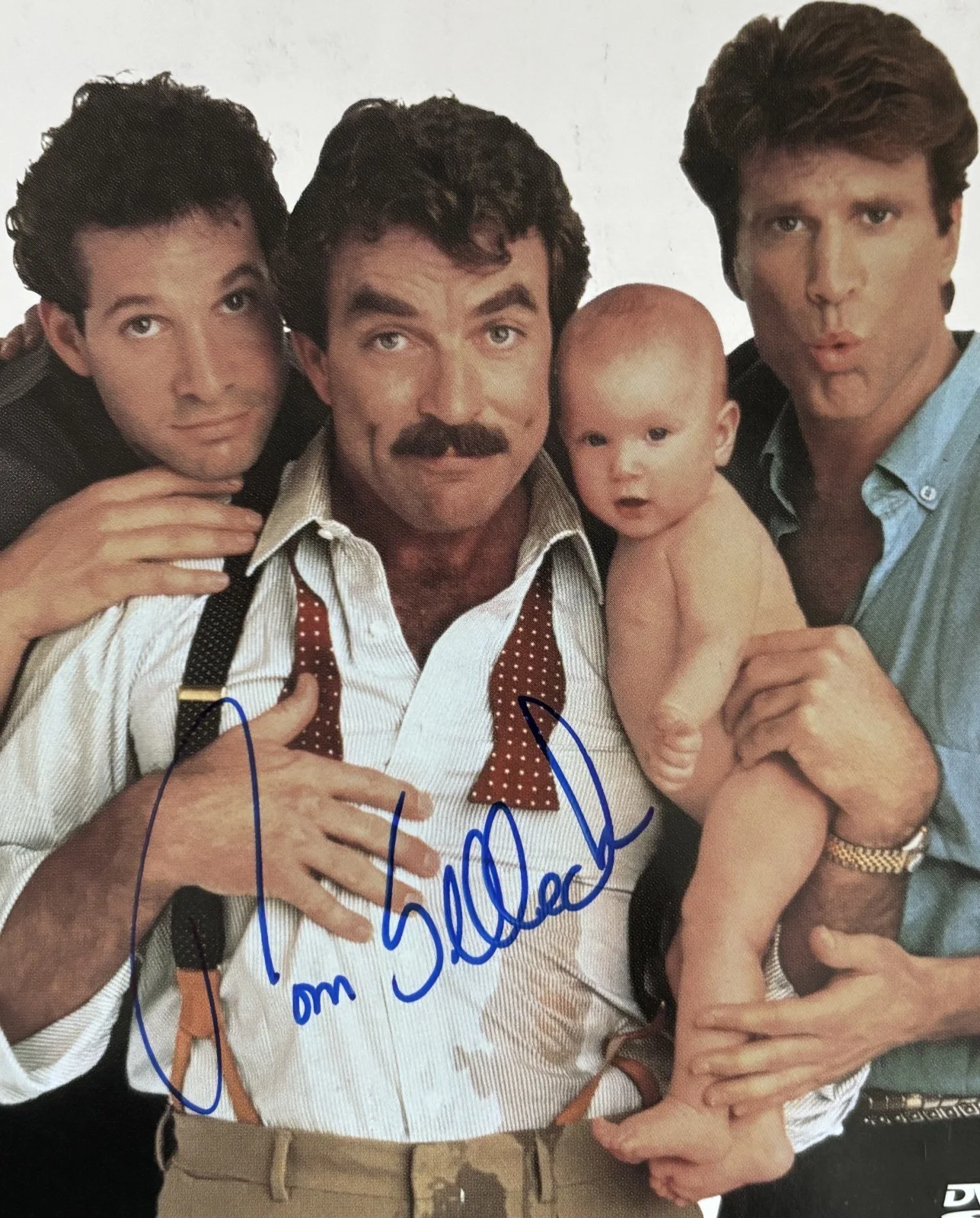 Tom Selleck — Tom Selleck signed DVD insert of the movie" Three Men and a Baby" "Magnum, P.I", image 2