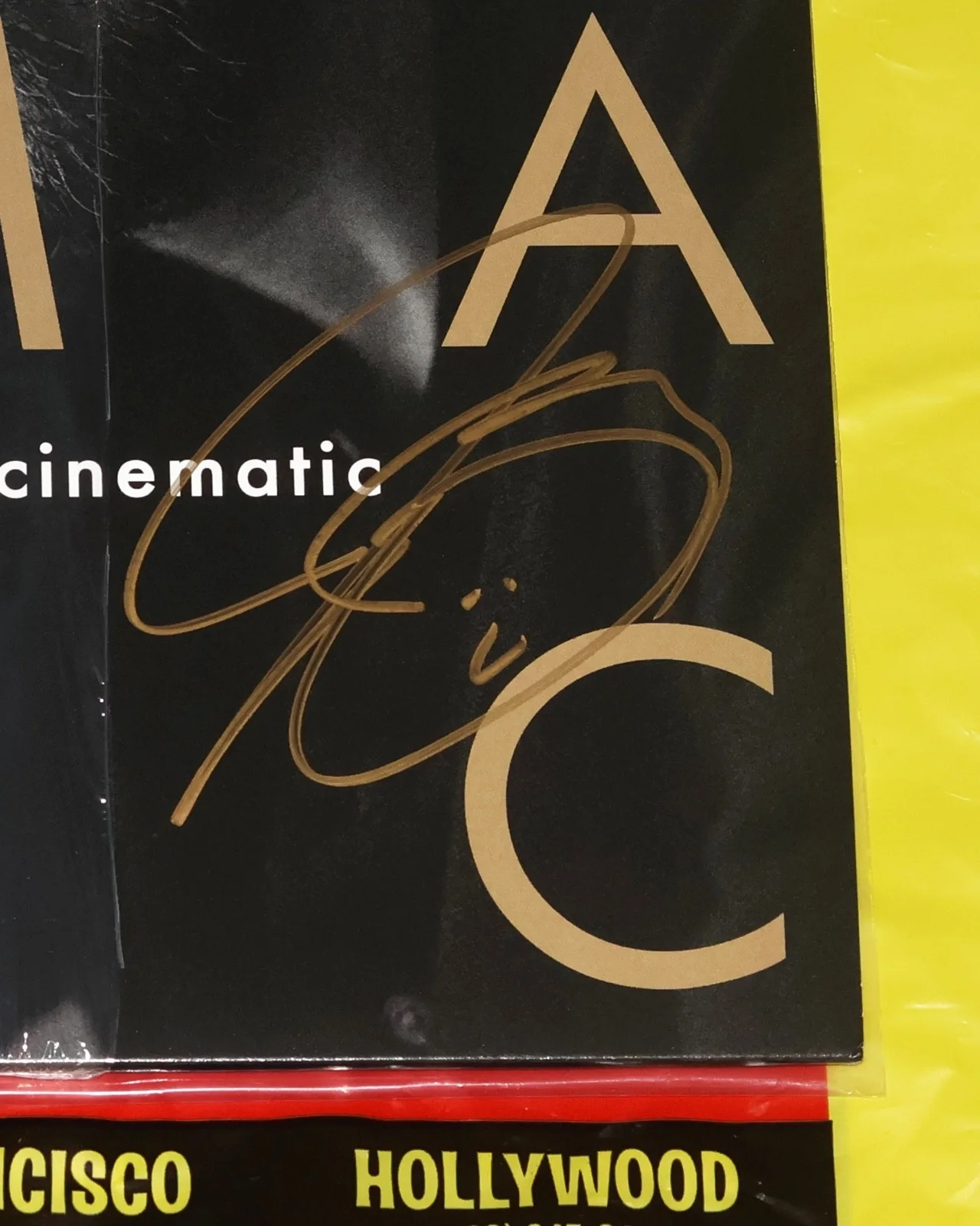 JOSH GROBAN Signed CINEMATIC Vinyl LP Record Autographed amoeba Exclusive, image 3