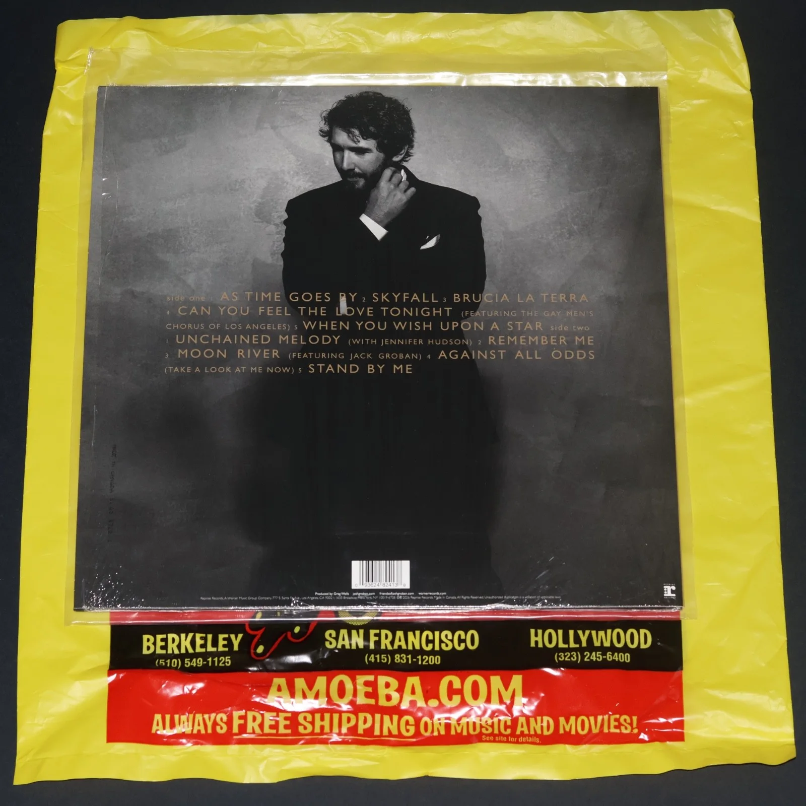 JOSH GROBAN Signed CINEMATIC Vinyl LP Record Autographed amoeba Exclusive, image 4