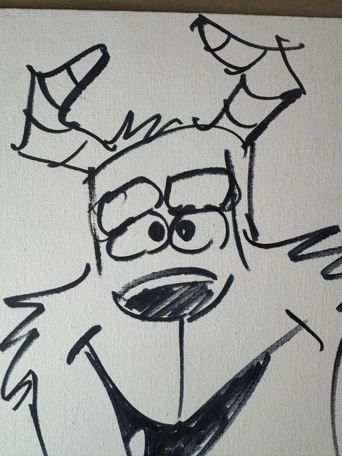 Floyd norman — Floyd Norman Signed & Sketched Sully Monsters Inc 11”x14” Canvas Beckett BAS COA, изображение 3