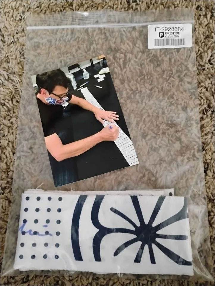 Ralph Macchio — Ralph Macchio Signed Cobra Kai Karate Kid Miyagi-Do Headband Auto w/ Photo Proof, изображение 3