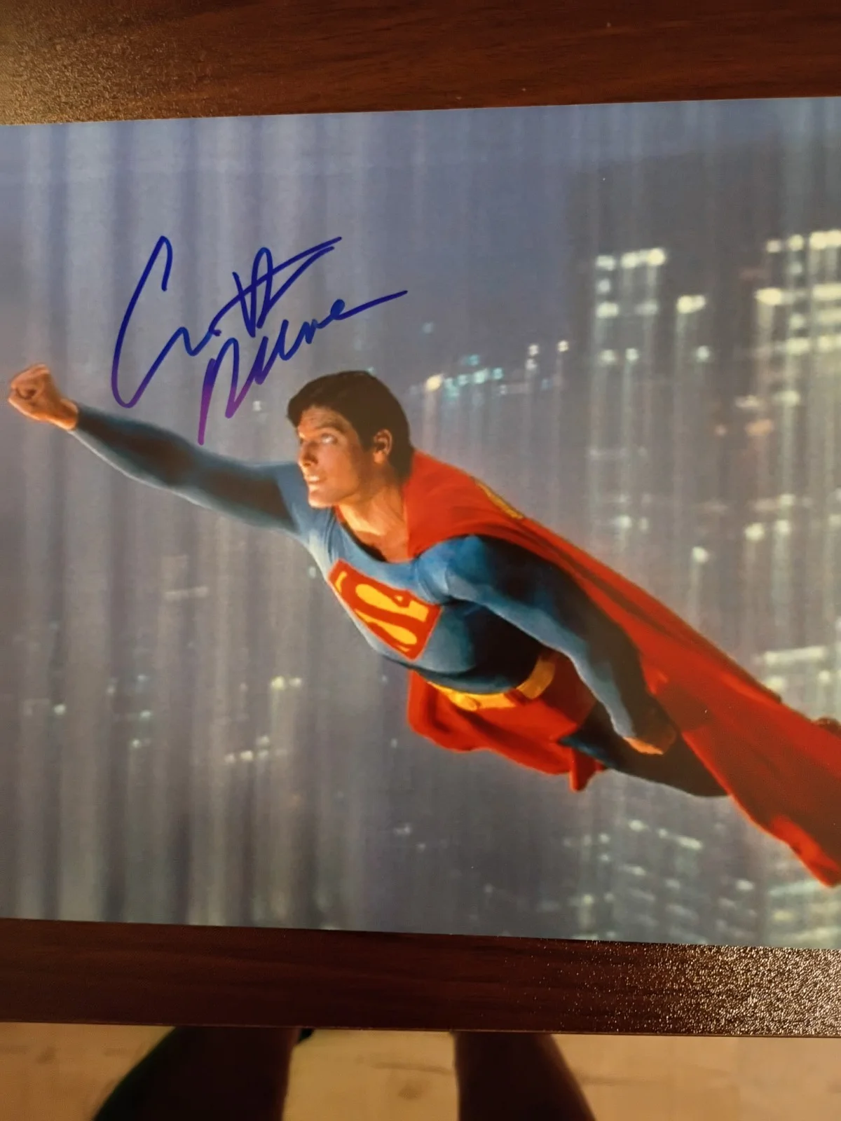 Christopher Reeve — Christopher Reeve Superman Signed 8x10 Photo COA W/ Matching Numbered Sticker, image 3