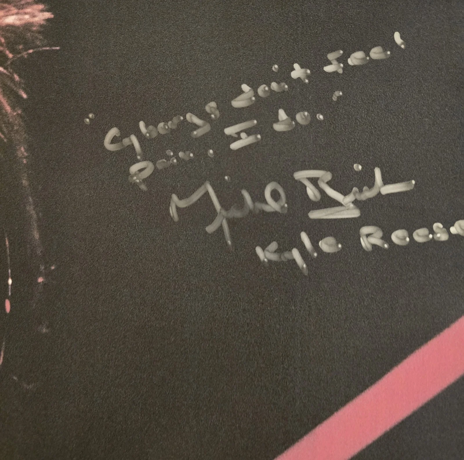 Linda Hamilton, Michael Biehn — Linda Hamilton & Michael Biehn Signed 24x36 Terminator Poster Beckett Witnessed, image 3
