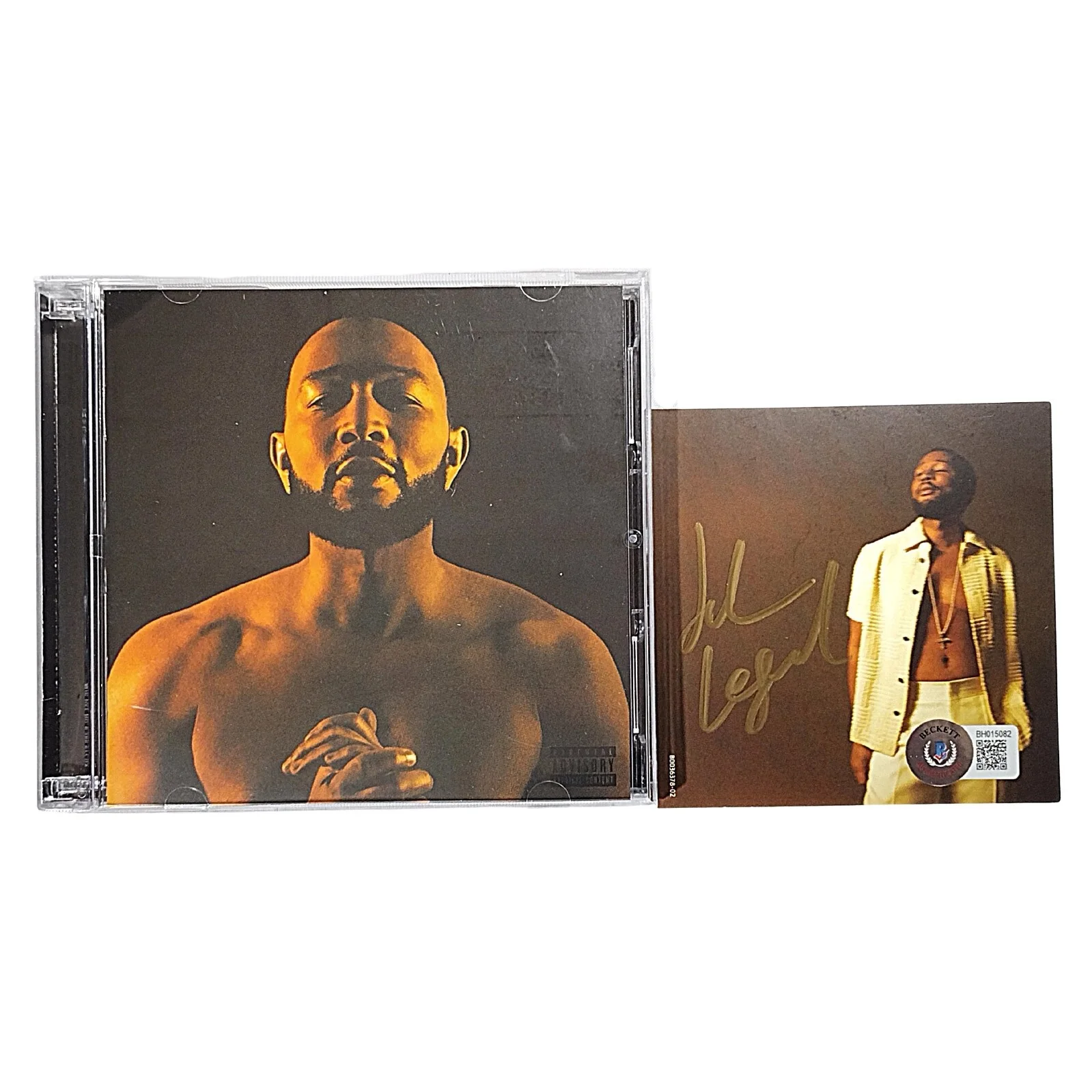 John Legend — John Legend Signed Legend CD Insert With Disc Beckett BAS COA Gold Sharpie