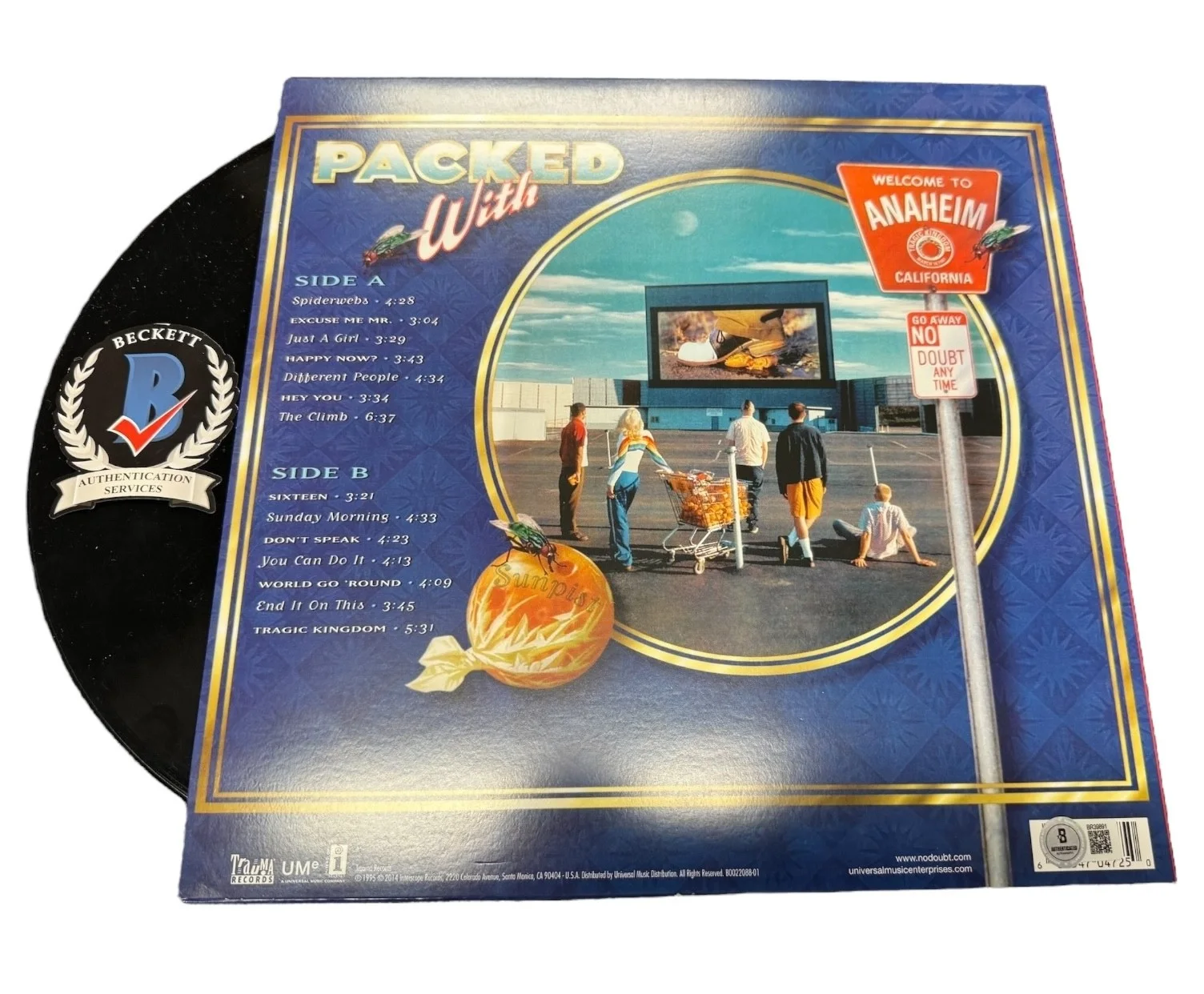 GWEN STEFANIE SIGNED AUTOGRAPH NO DOUBT TRAGIC KINGDOM LP VINYL BECKETT BAS, изображение 2