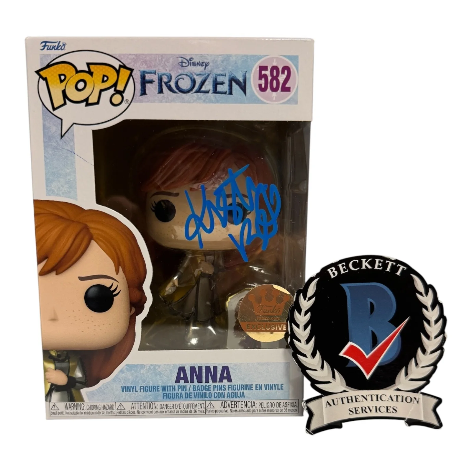 Kristen Bell — Kristen Bell Signed Autograph Frozen Funko Pop 582 BAS Beckett Anna