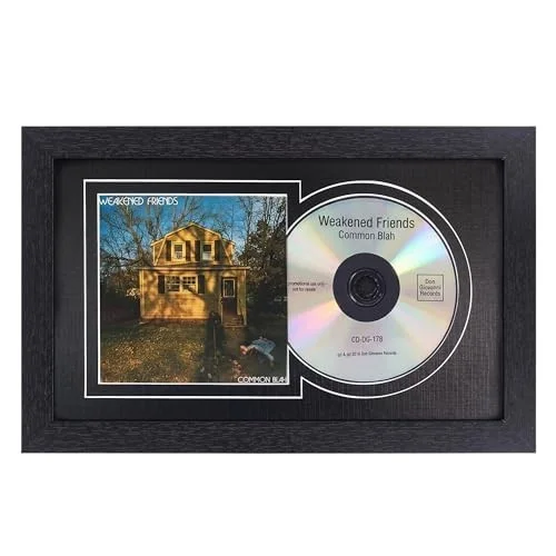 CD Display Frame with Real Glass, Signed Music Frame for Disc & Booklet, Wall/Ta, image 3