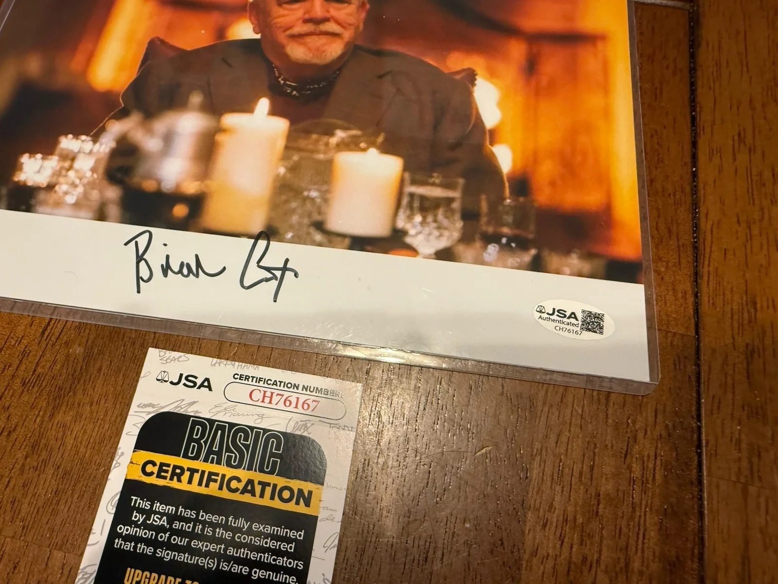Brian Cox — Brian Cox Rare Autographed Signed Succession Logan Roy 8x10 photo JSA, image 2