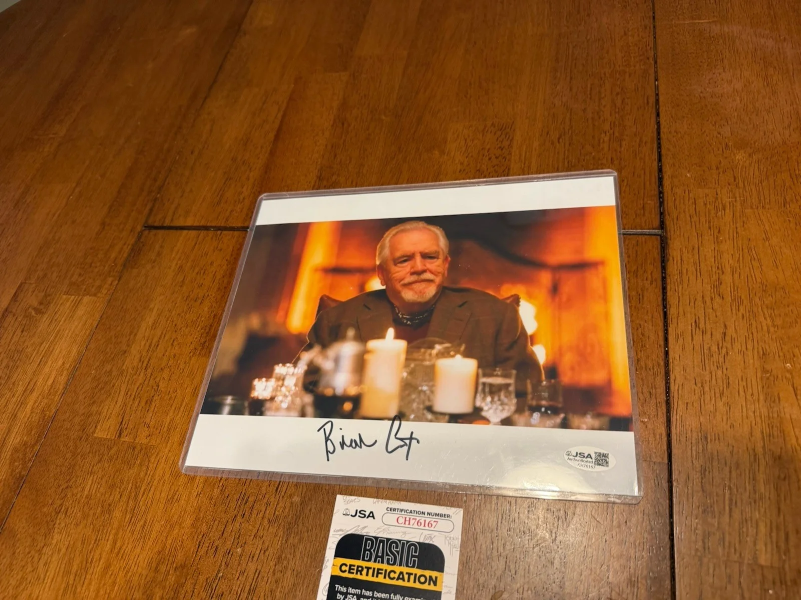 Brian Cox — Brian Cox Rare Autographed Signed Succession Logan Roy 8x10 photo JSA, image 3
