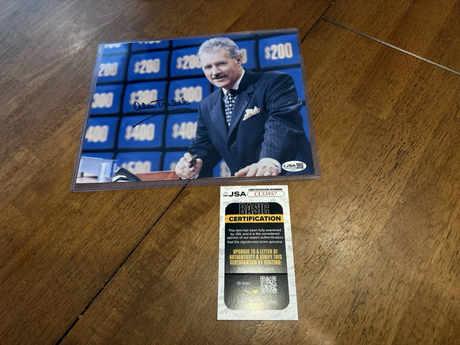 Alex Trebek — Autographed ALEX TREBEK Signed 8"x10" Photograph JEOPARDY JSA COA
