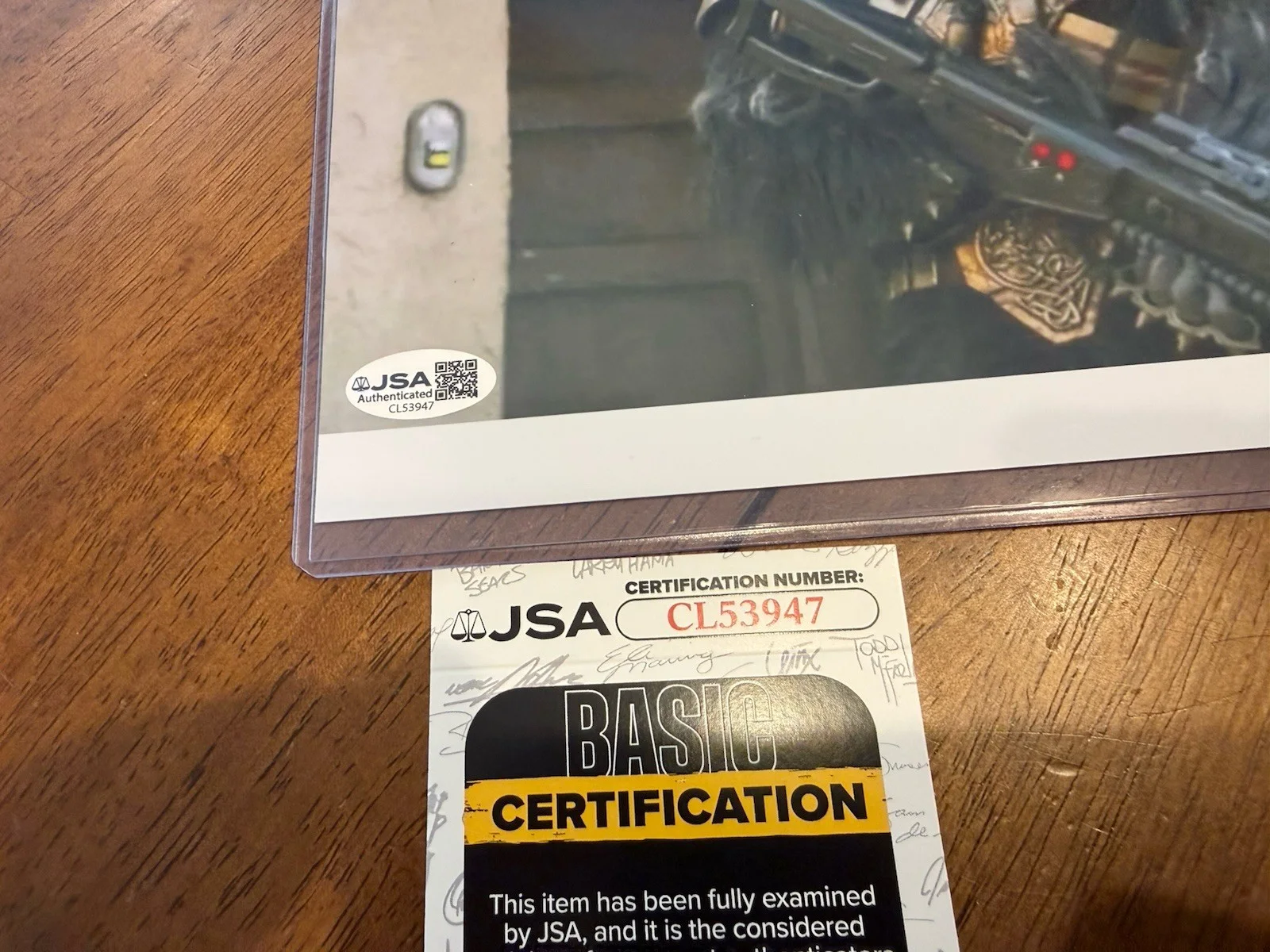 Carey Jones — Carey Jones Signed Star Wars 8x10 Photo Black Krrsantan JSA COA, изображение 3