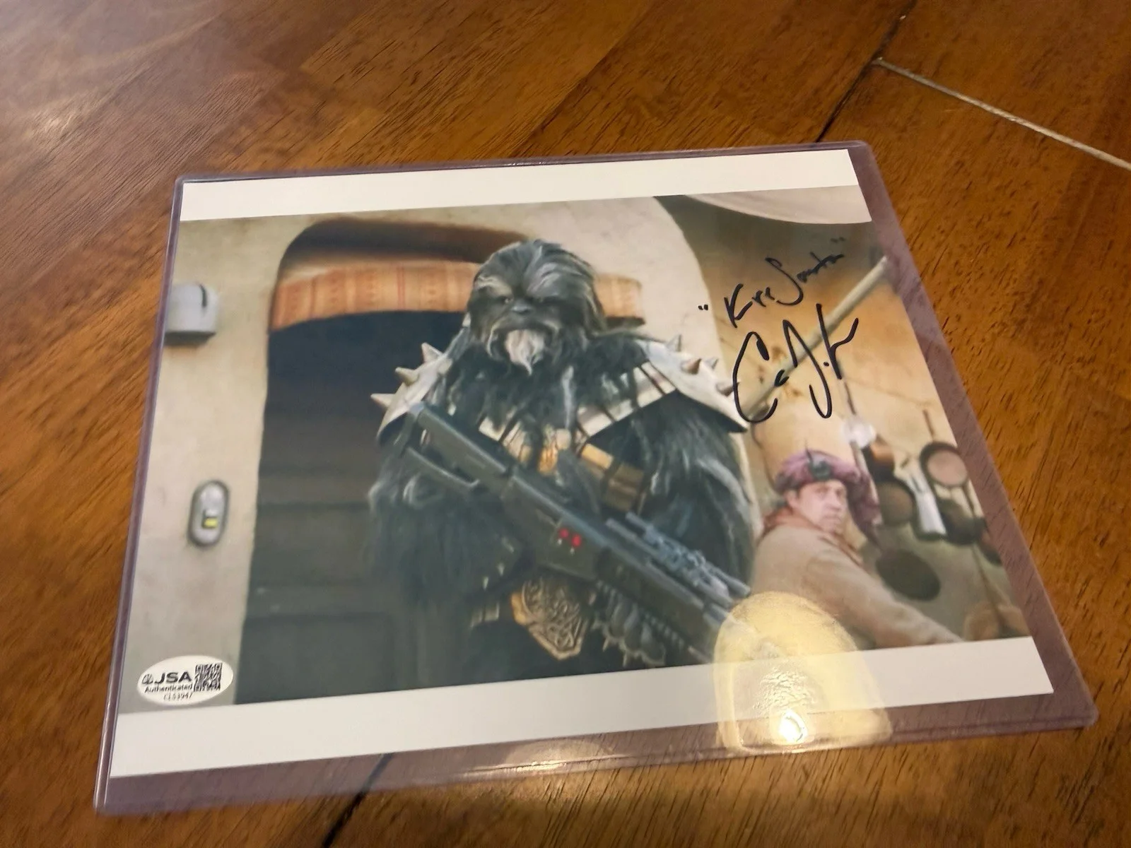 Carey Jones — Carey Jones Signed Star Wars 8x10 Photo Black Krrsantan JSA COA, изображение 4