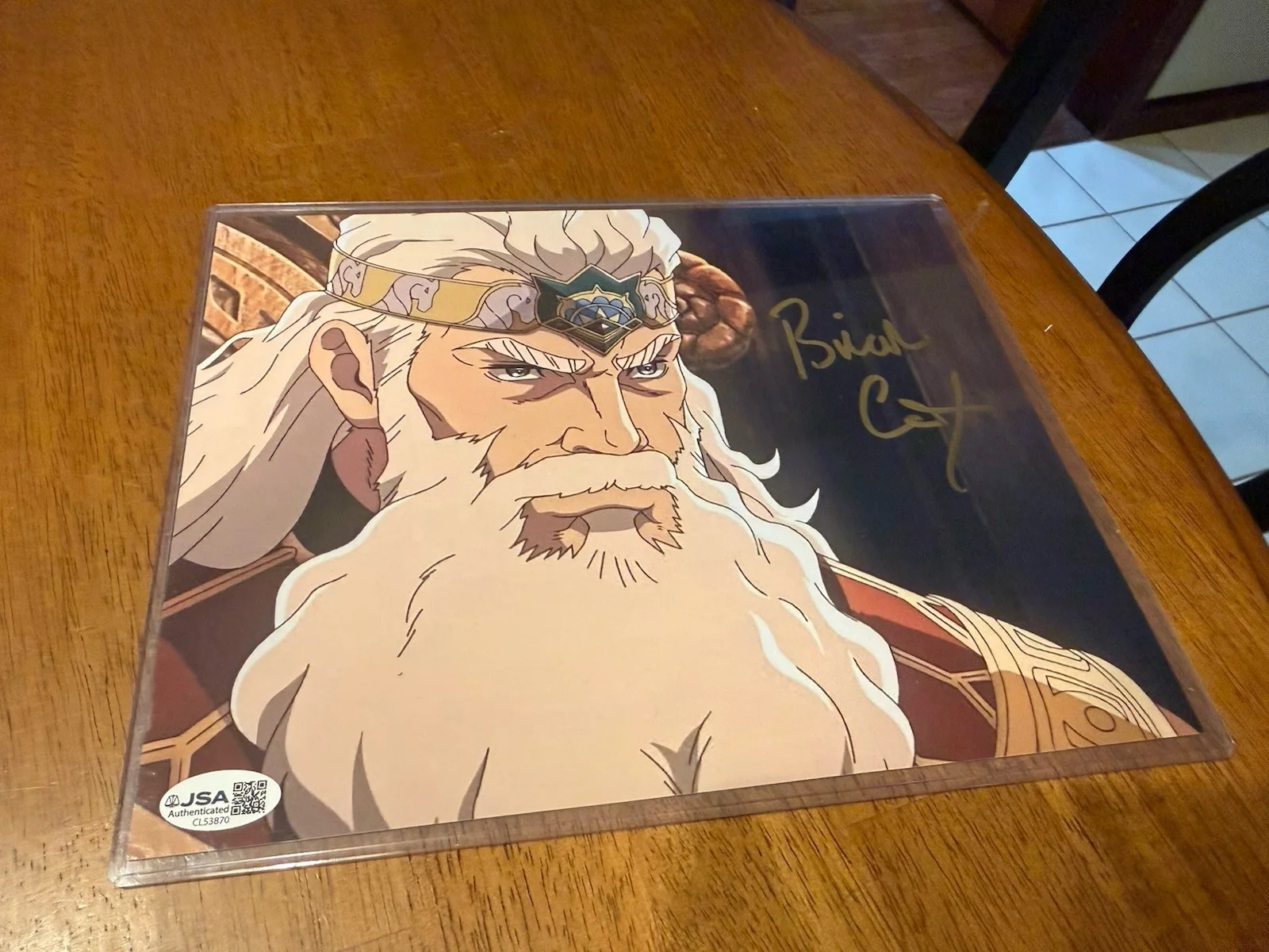 Brian Cox — Brian Cox Rare Autographed Signed War Of Rohirrim Lord Of The Rings 8x10 JSA, изображение 3