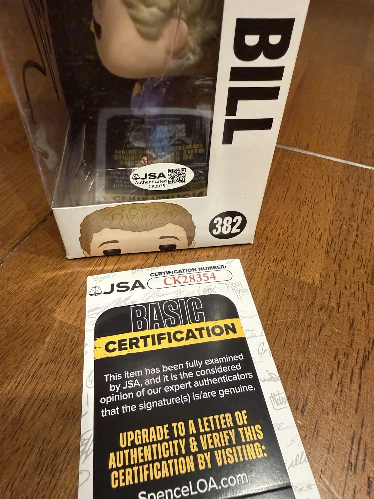 Alex Winter — Alex Winter Signed Bill & Ted’s Excellent Adventure Funko Pop JSA #382 CK28354, image 3