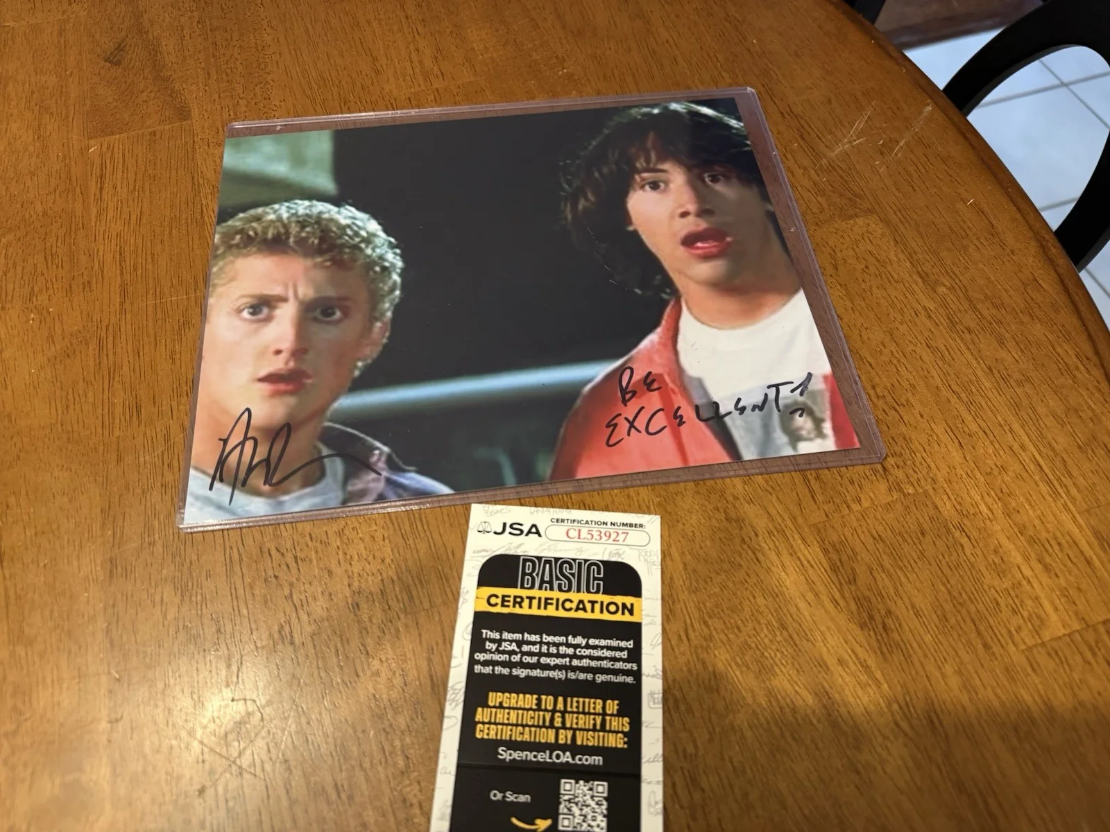 Alex Winter — ALEX WINTER SIGNED 'BILL & TED'S EXCELLENT ADVENTURE' 8x10 PHOTO JSA COA #2