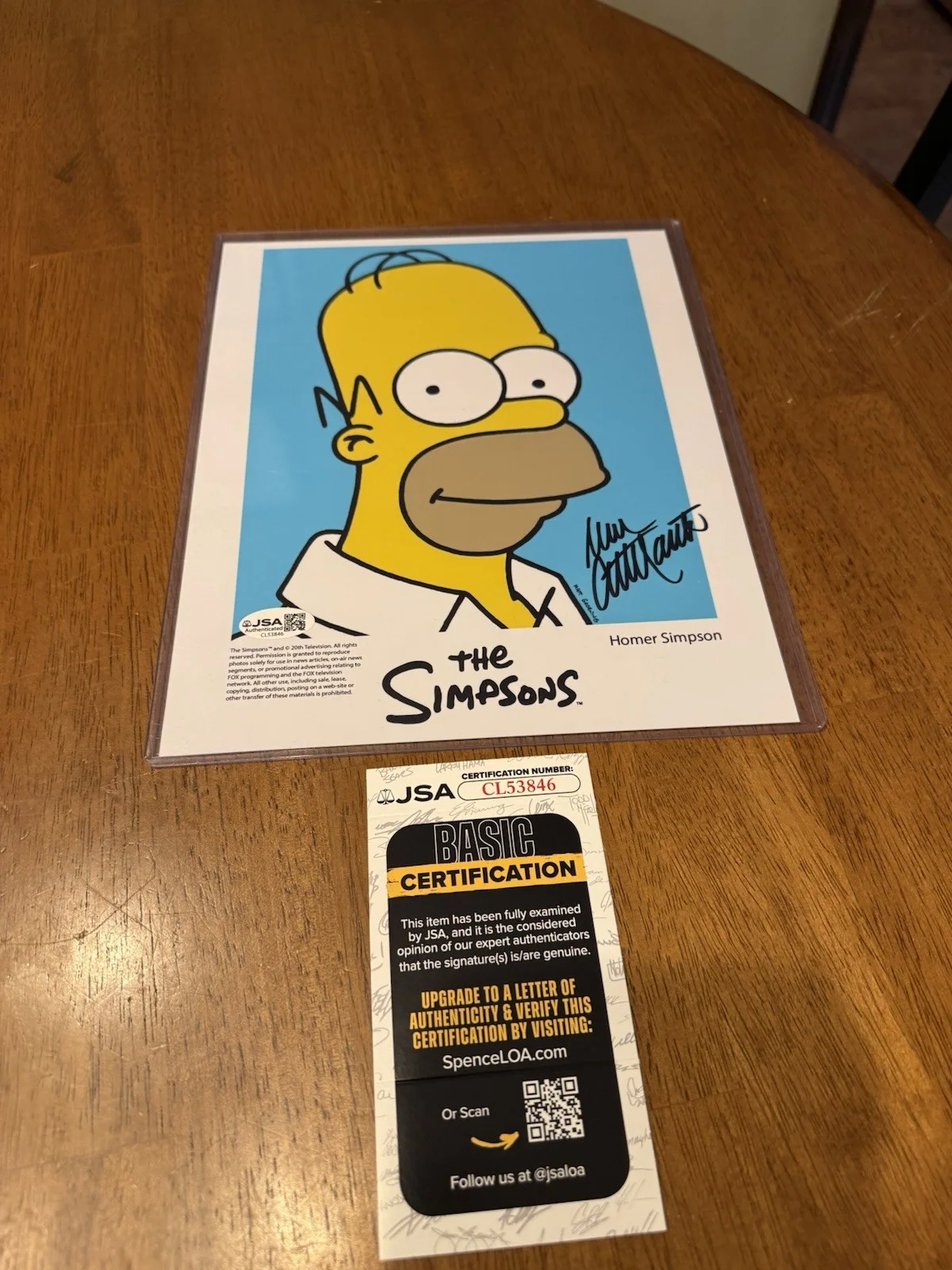 Dan Castellaneta — Dan Castellaneta Signed The Simpsons 8x10 Photo Autograph Homer JSA COA #6