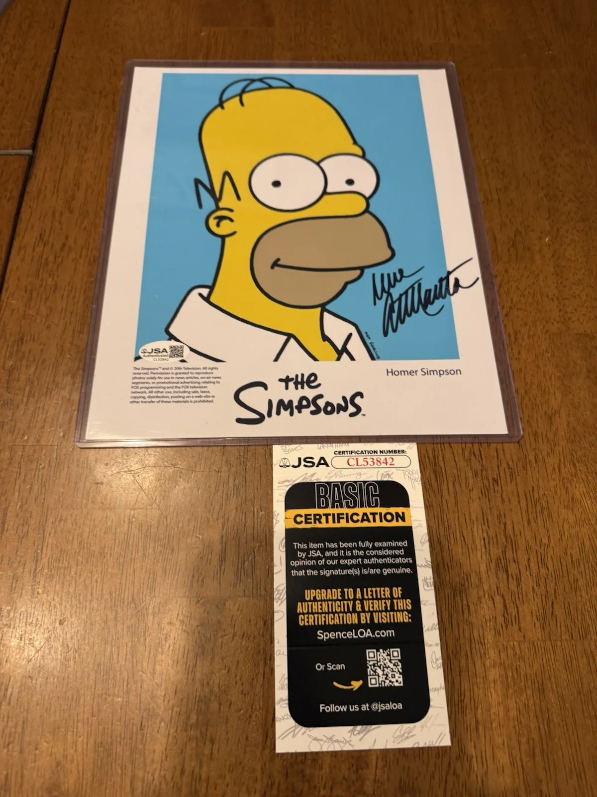 Dan Castellaneta — Dan Castellaneta Signed The Simpsons 8x10 Photo Autograph Homer JSA COA #9