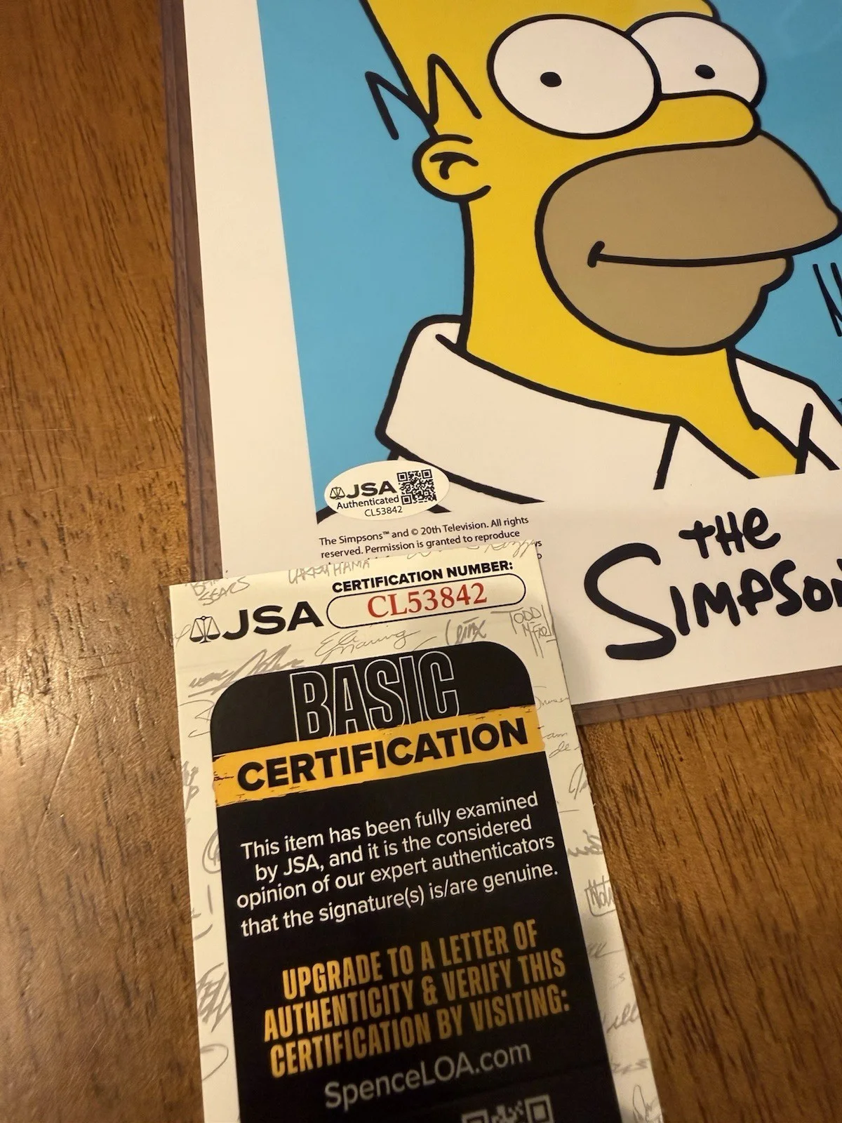 Dan Castellaneta — Dan Castellaneta Signed The Simpsons 8x10 Photo Autograph Homer JSA COA #9, image 2