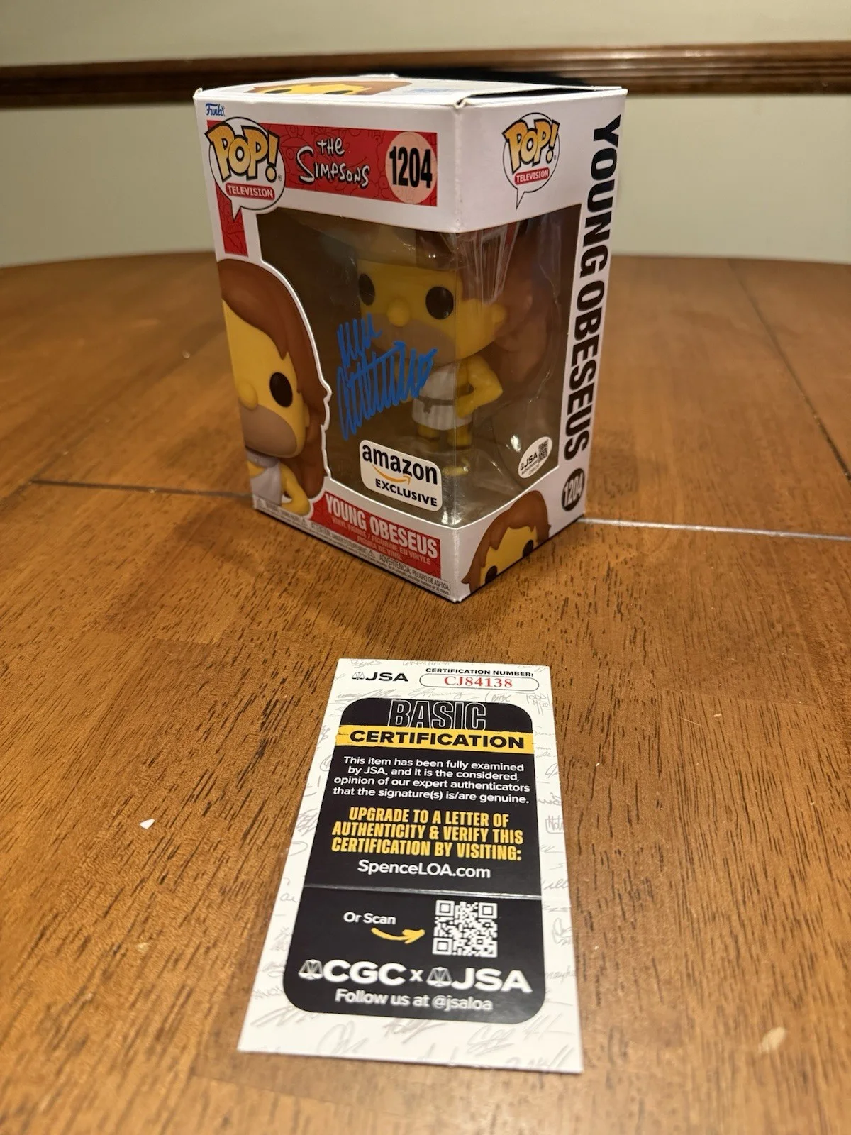 Dan Castellaneta — Dan Castellaneta Signed Young Obeseus Funko Pop JSA Homer Simpsons CJ84138