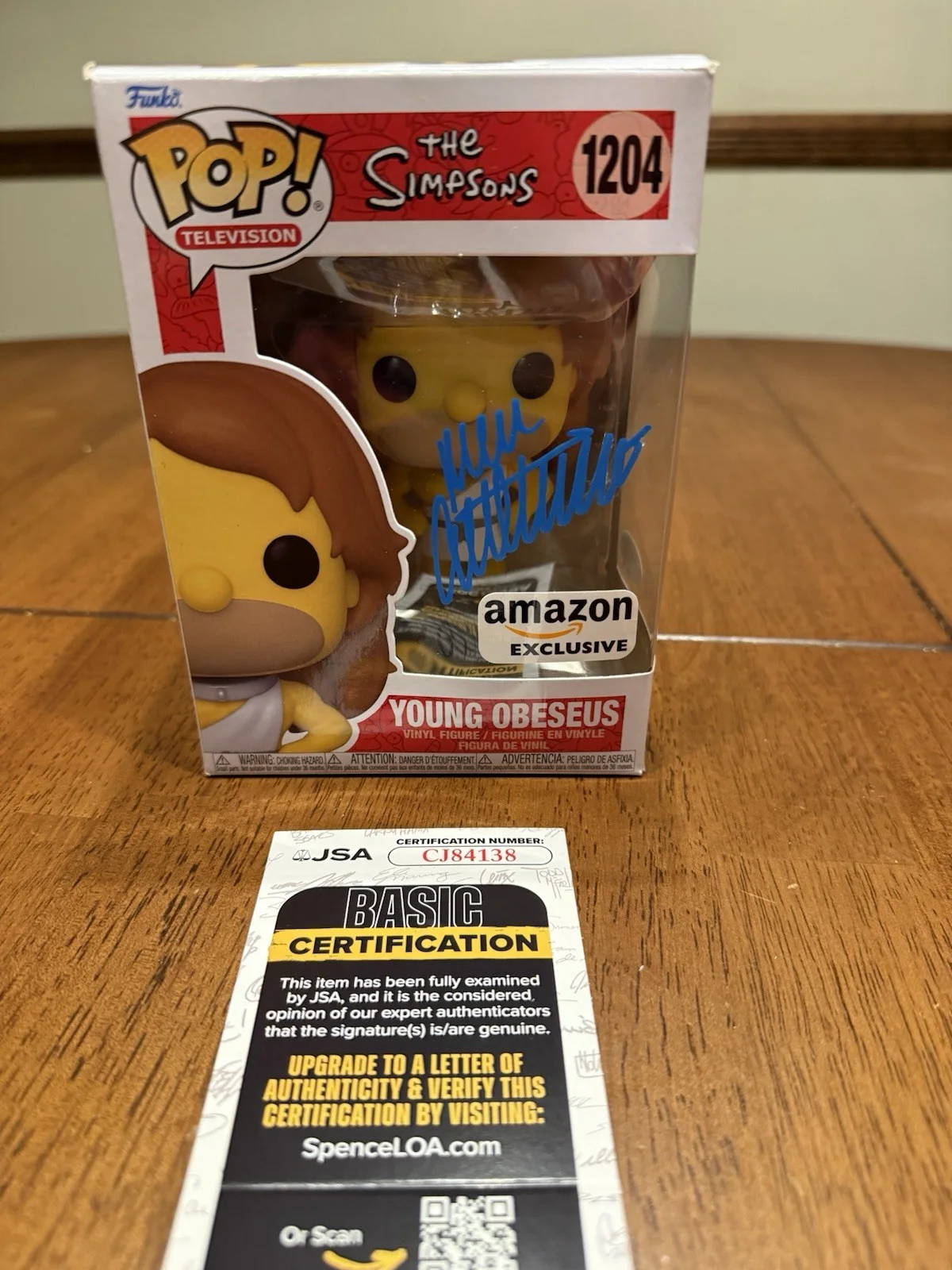 Dan Castellaneta — Dan Castellaneta Signed Young Obeseus Funko Pop JSA Homer Simpsons CJ84138, изображение 2