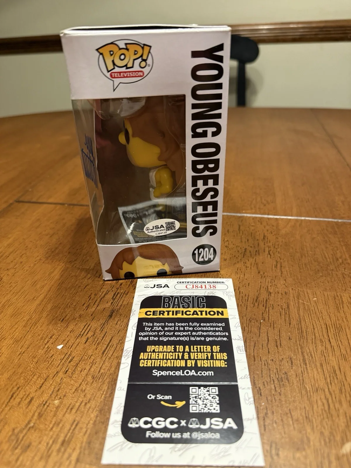 Dan Castellaneta — Dan Castellaneta Signed Young Obeseus Funko Pop JSA Homer Simpsons CJ84138, изображение 3