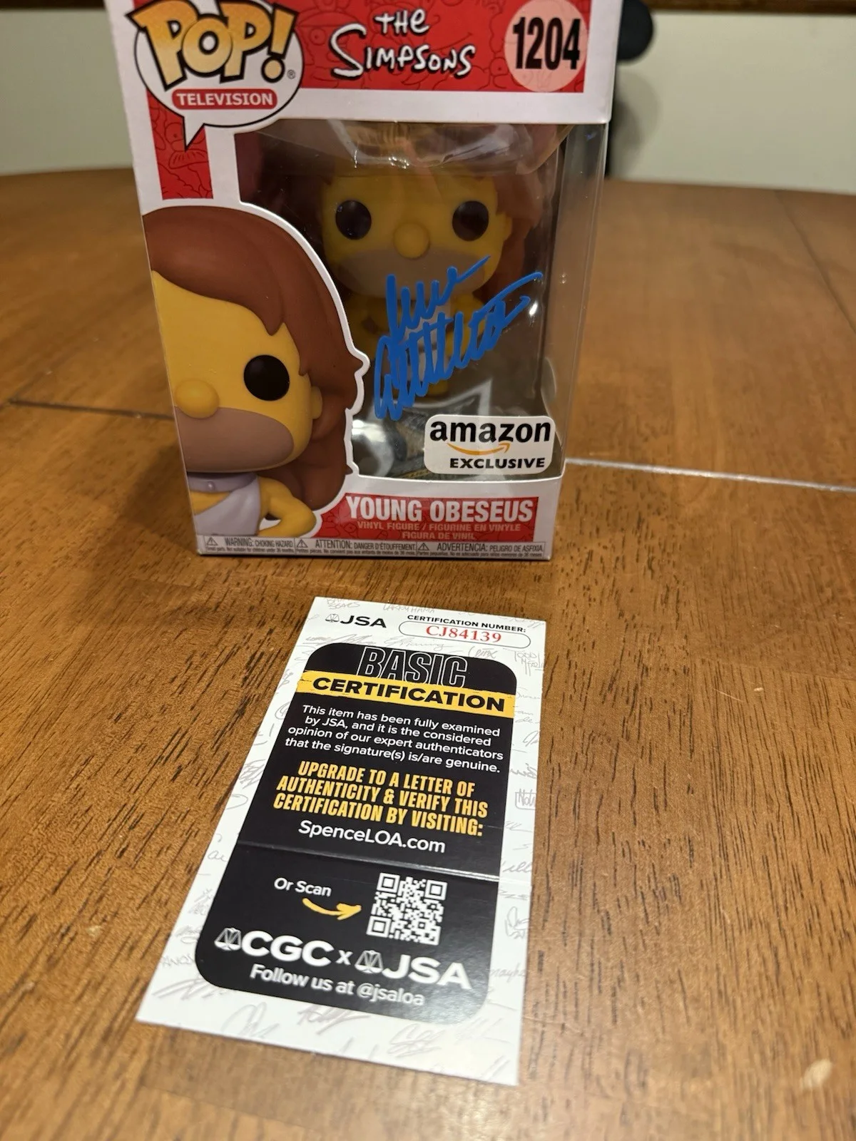 Dan Castellaneta — Dan Castellaneta Signed Young Obeseus Funko Pop JSA Homer Simpsons CJ84139, изображение 2