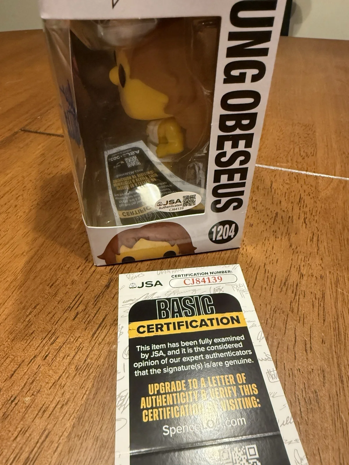 Dan Castellaneta — Dan Castellaneta Signed Young Obeseus Funko Pop JSA Homer Simpsons CJ84139, изображение 4