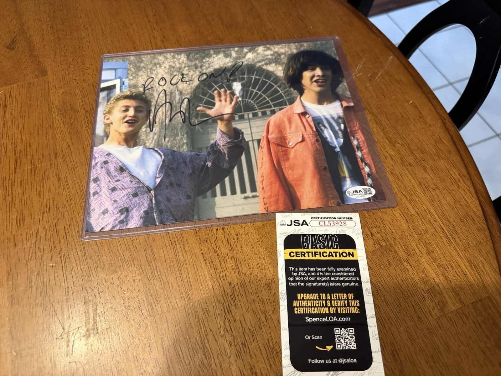 Alex Winter — ALEX WINTER SIGNED 'BILL & TED'S EXCELLENT ADVENTURE' 8x10 PHOTO JSA COA