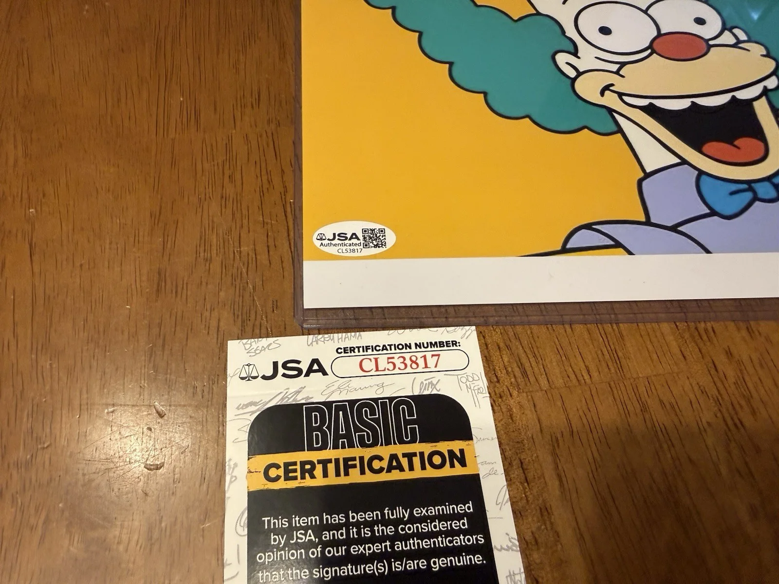 Dan Castellaneta — Dan Castellaneta Signed The Simpsons Krusty The Clown 8x10 Photo Auto JSA COA, изображение 2