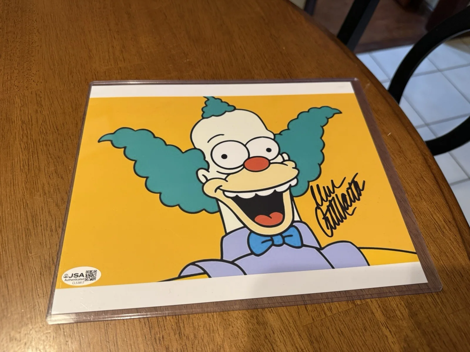 Dan Castellaneta — Dan Castellaneta Signed The Simpsons Krusty The Clown 8x10 Photo Auto JSA COA, изображение 3