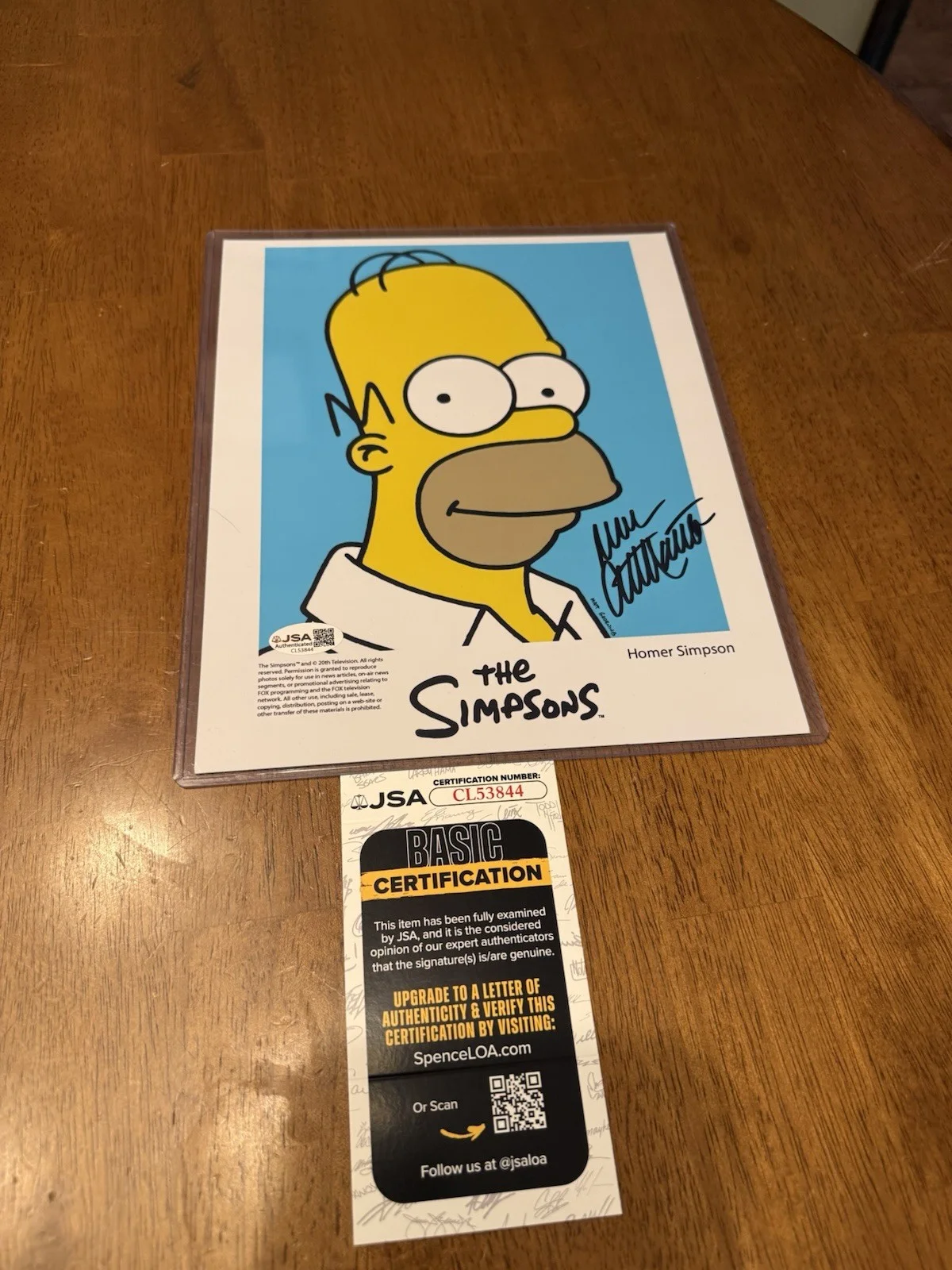 Dan Castellaneta — Dan Castellaneta Signed The Simpsons 8x10 Photo Autograph Homer JSA COA #8