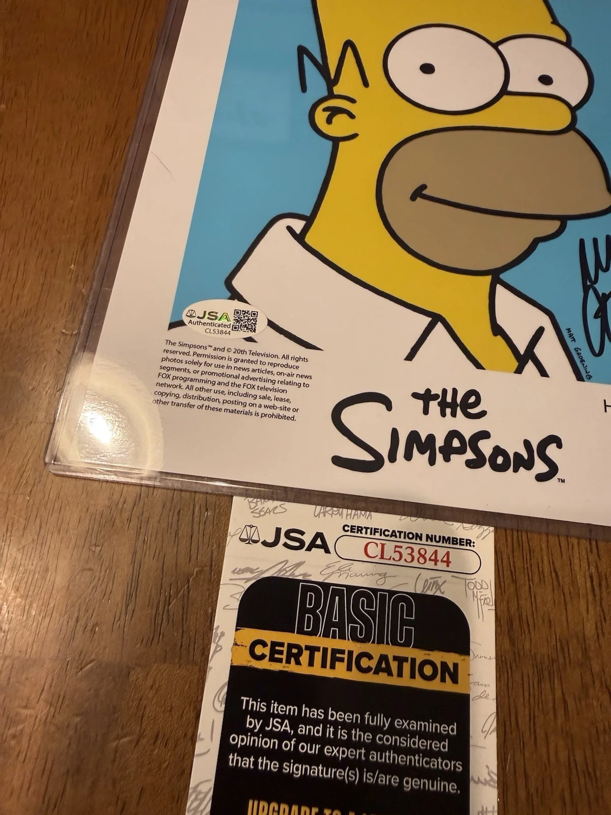 Dan Castellaneta — Dan Castellaneta Signed The Simpsons 8x10 Photo Autograph Homer JSA COA #8, image 2