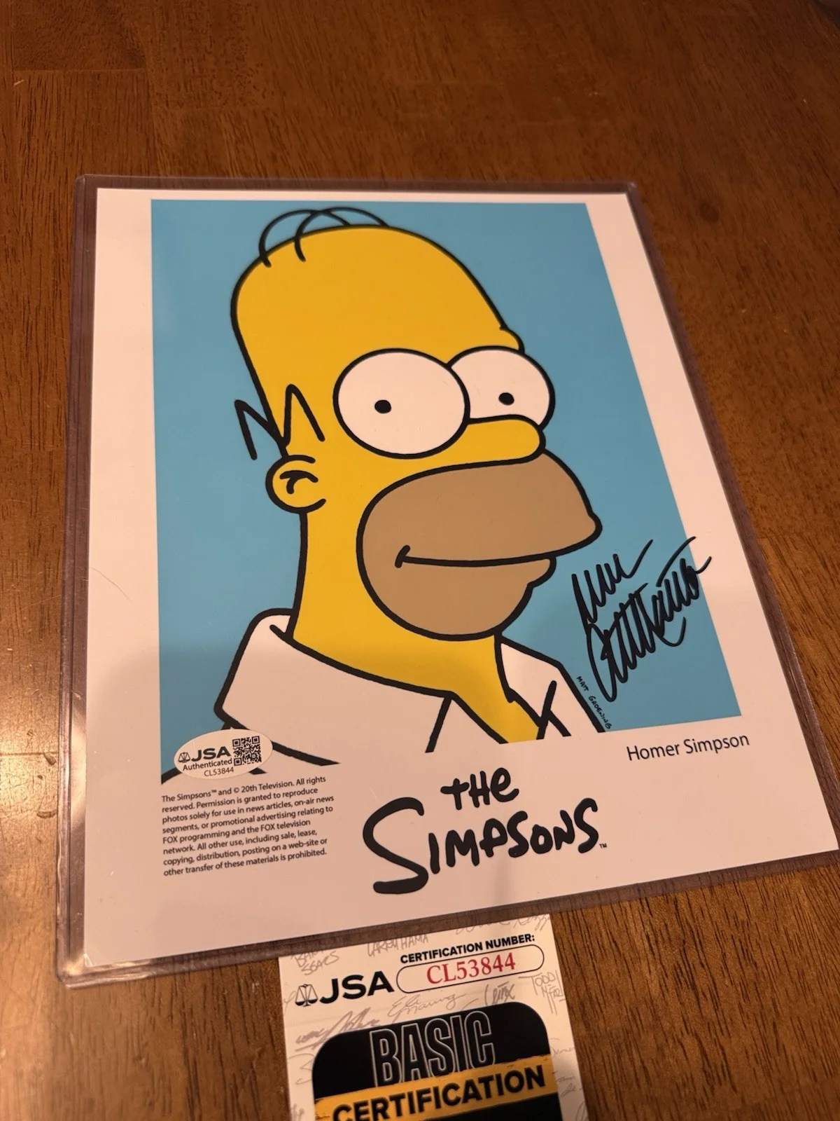 Dan Castellaneta — Dan Castellaneta Signed The Simpsons 8x10 Photo Autograph Homer JSA COA #8, image 3
