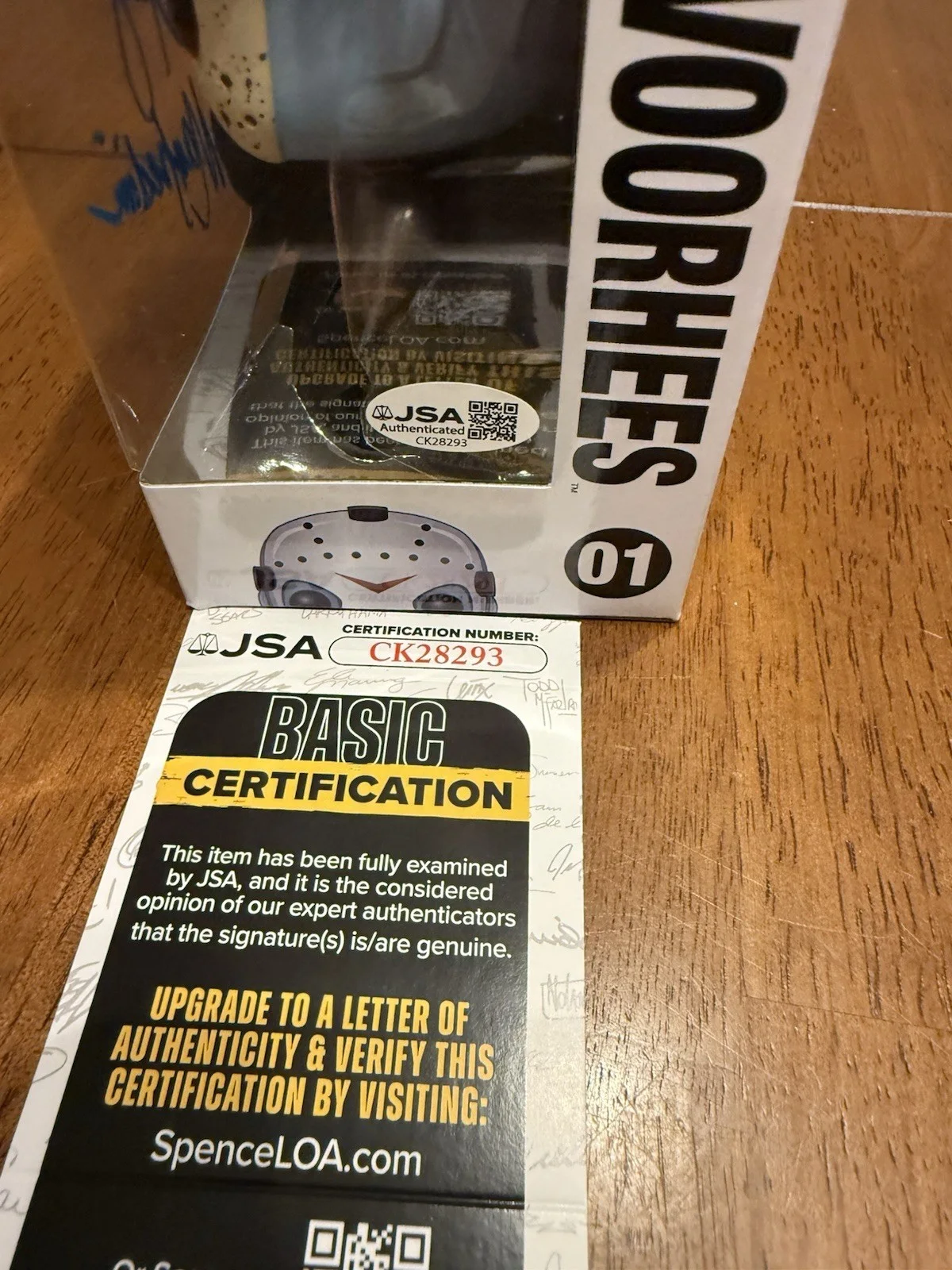 Harry Manfredini — Harry Manfredini Signed Friday the 13th Jason Voorhees Funko Pop JSA CK28293, image 3