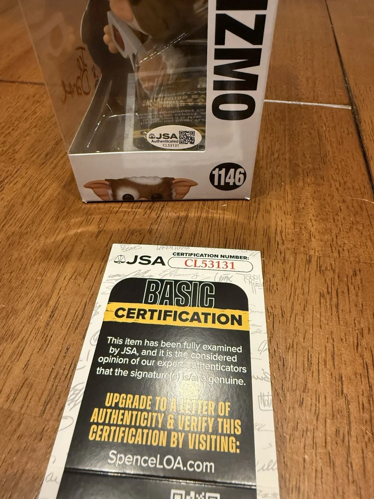 Joe Dante — Joe Dante Signed Gremlins Gizmo Funko POP! Funko 1146 Autograph JSA CL53131, image 3