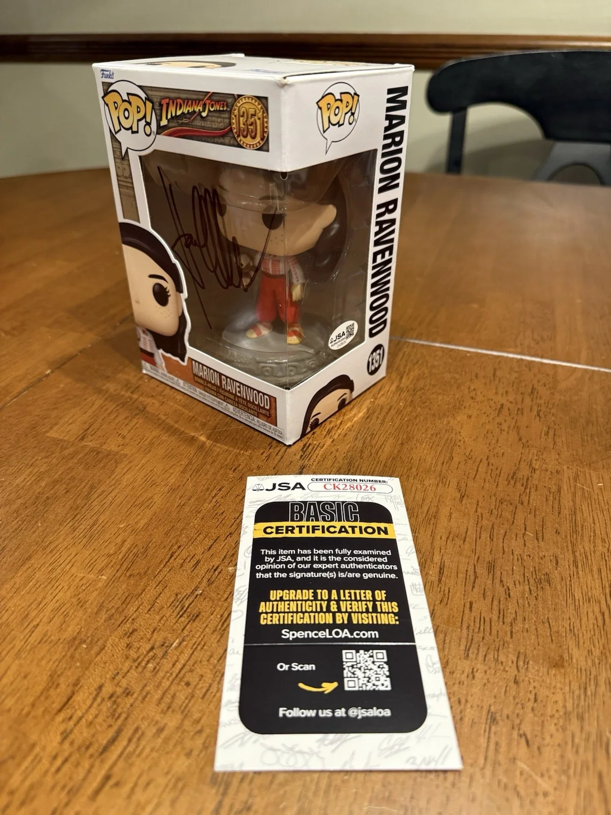 John Ratzenberger — KAREN ALLEN Autographed Signed Funko Pop Marion Indiana Jones 1351 JSA CK28026