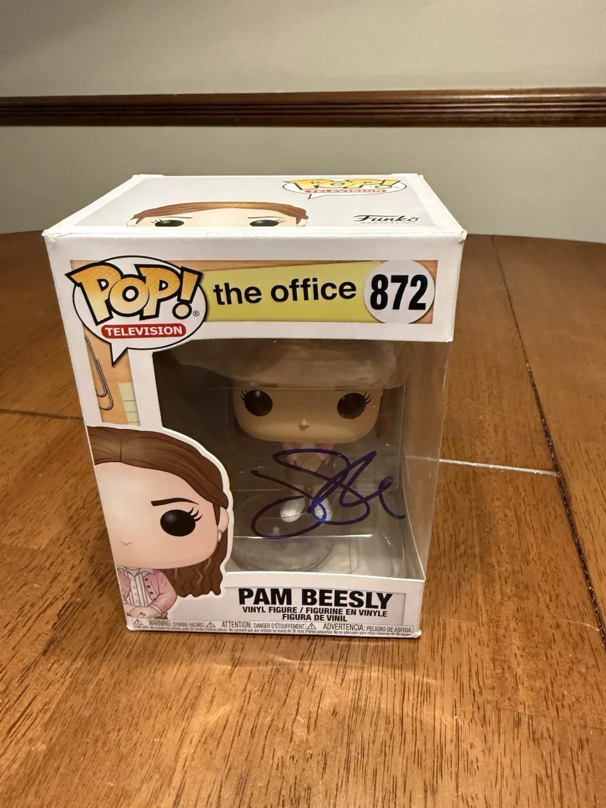 Jenna Fischer Signed Pam Beesly Funko Pop #872 JSA COA The Office CK28325, изображение 2