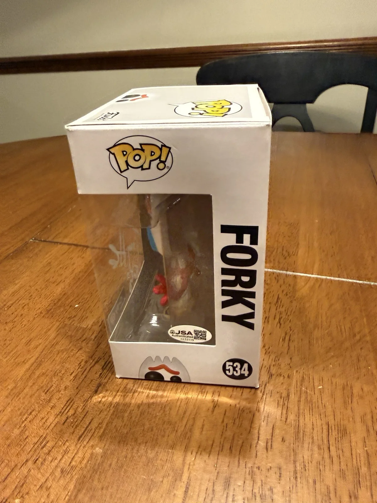 Tony Hale — Funko Pop Disney Pixar Toy Story 4 "Forky " #528 Signed by Tony Hale JSA CL53119, изображение 4