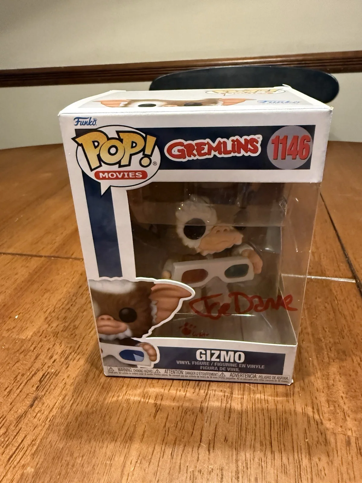 Joe Dante — Joe Dante Signed Gremlins Gizmo Funko POP! Funko 1146 Autograph JSA CL53130, image 2