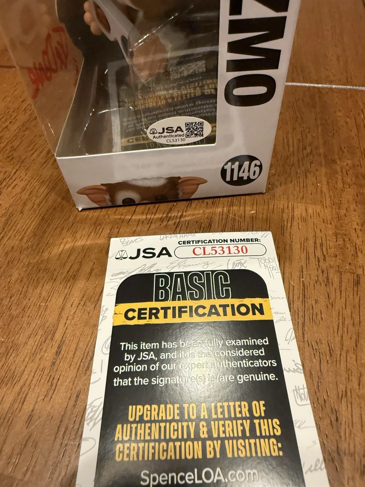 Joe Dante — Joe Dante Signed Gremlins Gizmo Funko POP! Funko 1146 Autograph JSA CL53130, image 3