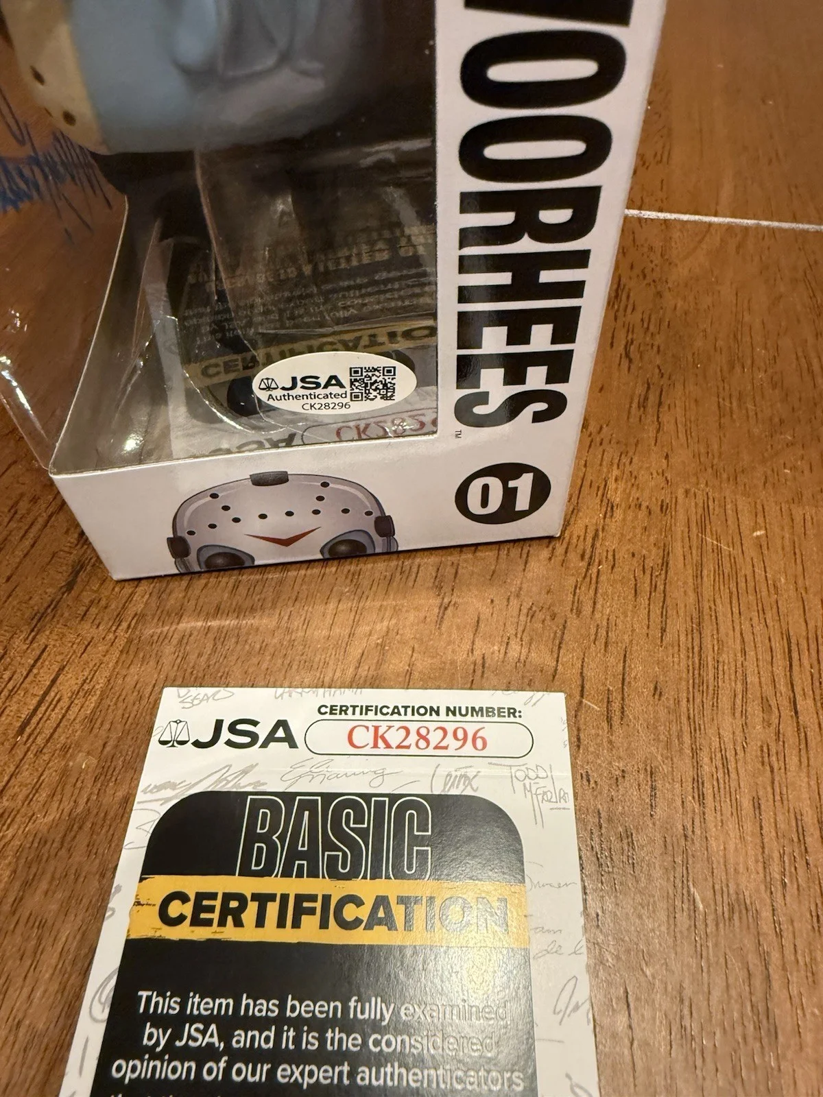 Harry Manfredini — Harry Manfredini Signed Friday the 13th Jason Voorhees Funko Pop JSA CK28296, image 4