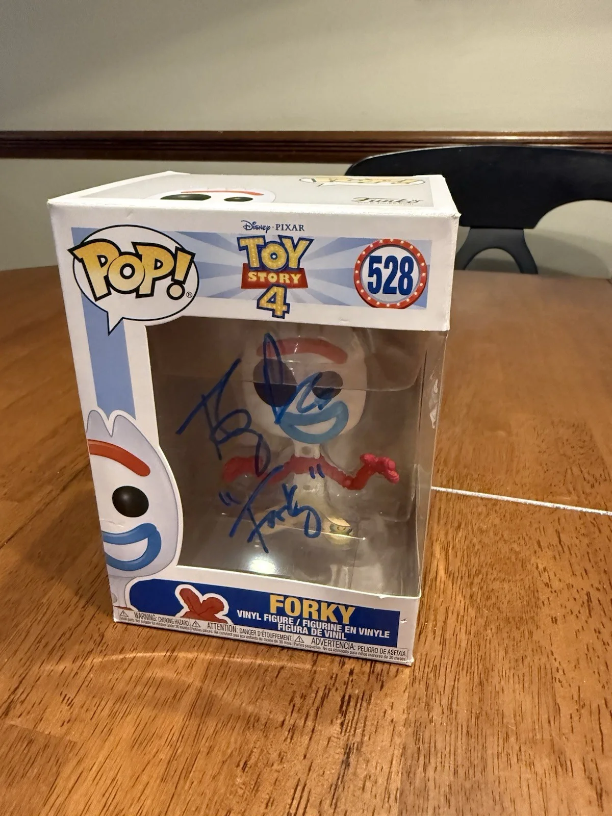 Tony Hale — Funko Pop Disney Pixar Toy Story 4 "Forky " #528 Signed by Tony Hale JSA Rare, изображение 2