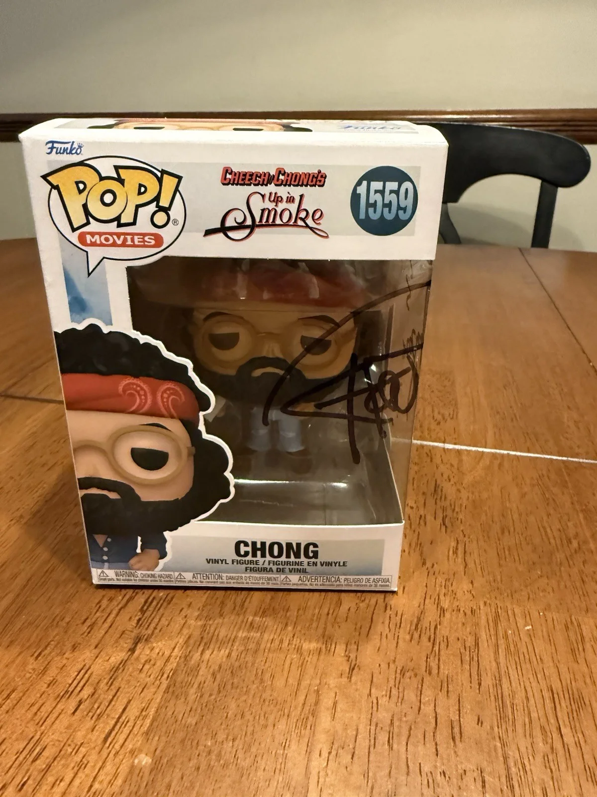 Tommy Chong — Funko POP! Movies: Up in Smoke Chong 1559 signed by Tommy Chong - COA JSA, изображение 2