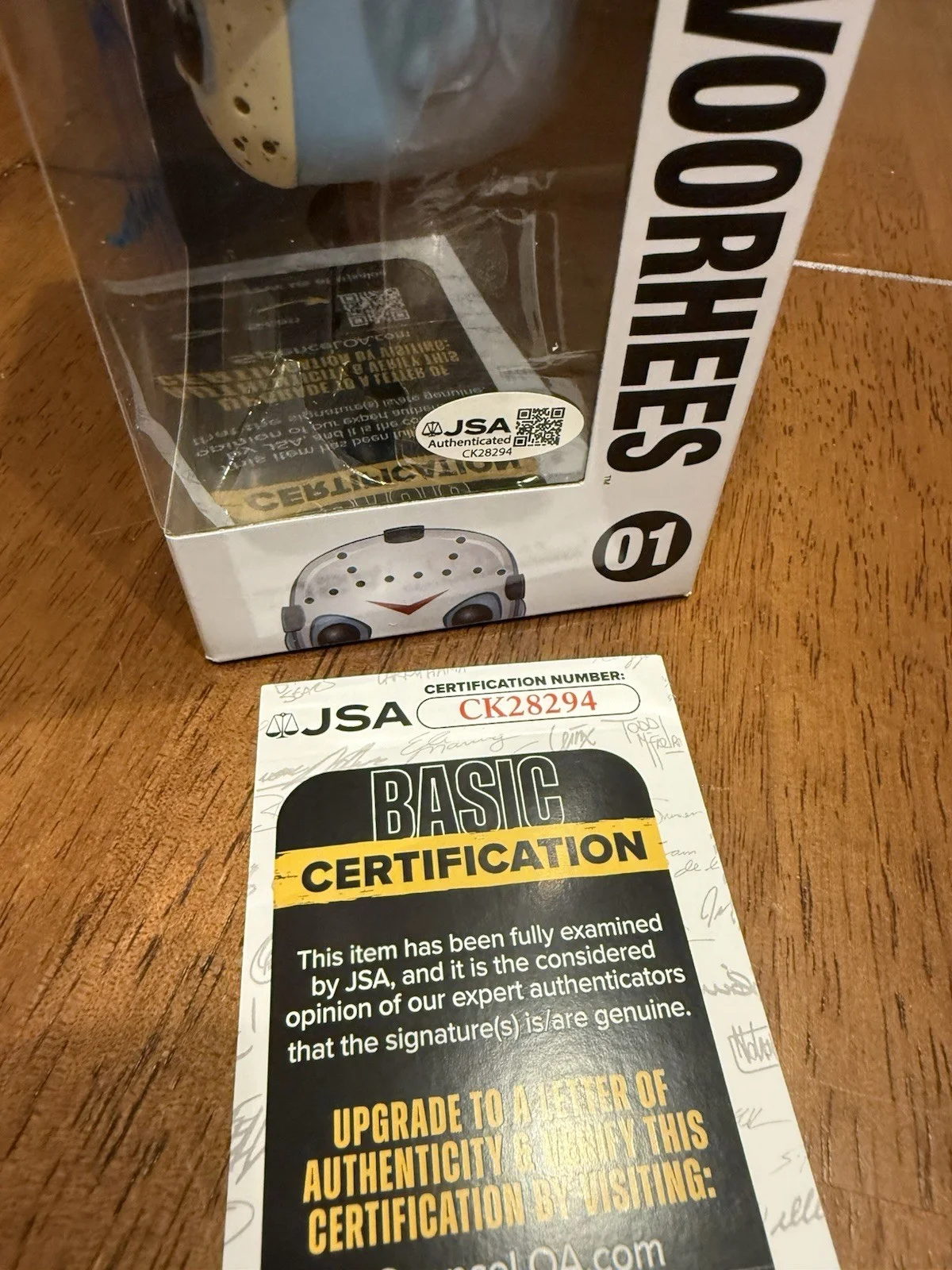 Harry Manfredini — Harry Manfredini Signed Friday the 13th Jason Voorhees Funko Pop JSA CK28294, изображение 4