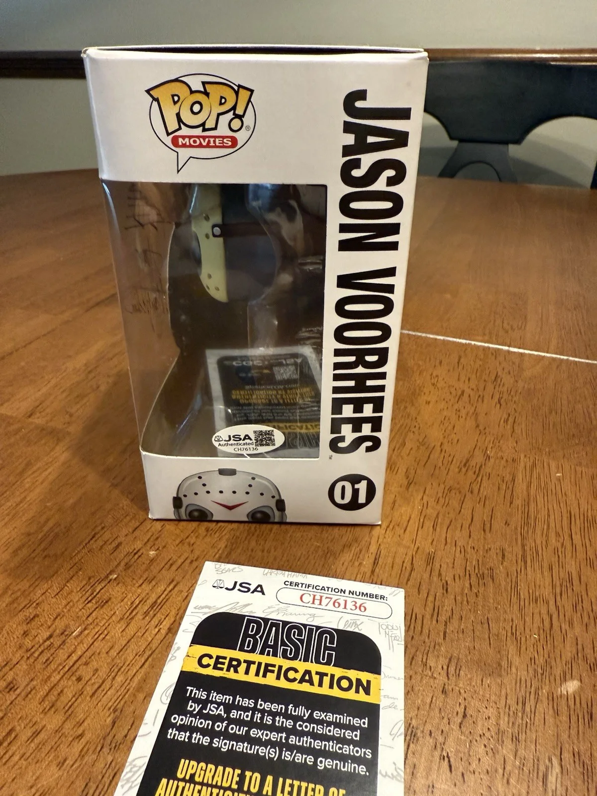Harry Manfredini — Harry Manfredini Signed Friday the 13th Jason Voorhees Funko Pop JSA COA, изображение 3