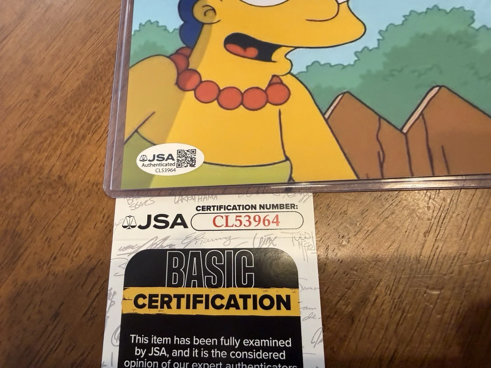 Foto autografiada firmada por Julie Kavner 8x10 de Los Simpson certificado JSA Marge Simpson, изображение 2