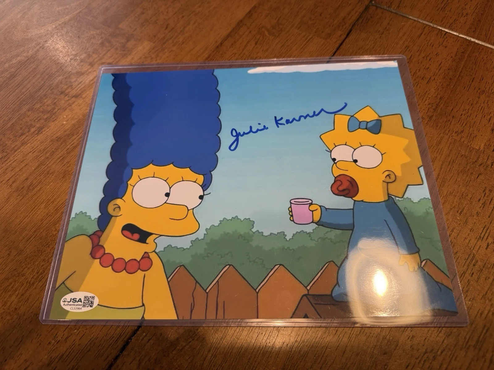 Foto autografiada firmada por Julie Kavner 8x10 de Los Simpson certificado JSA Marge Simpson, изображение 3