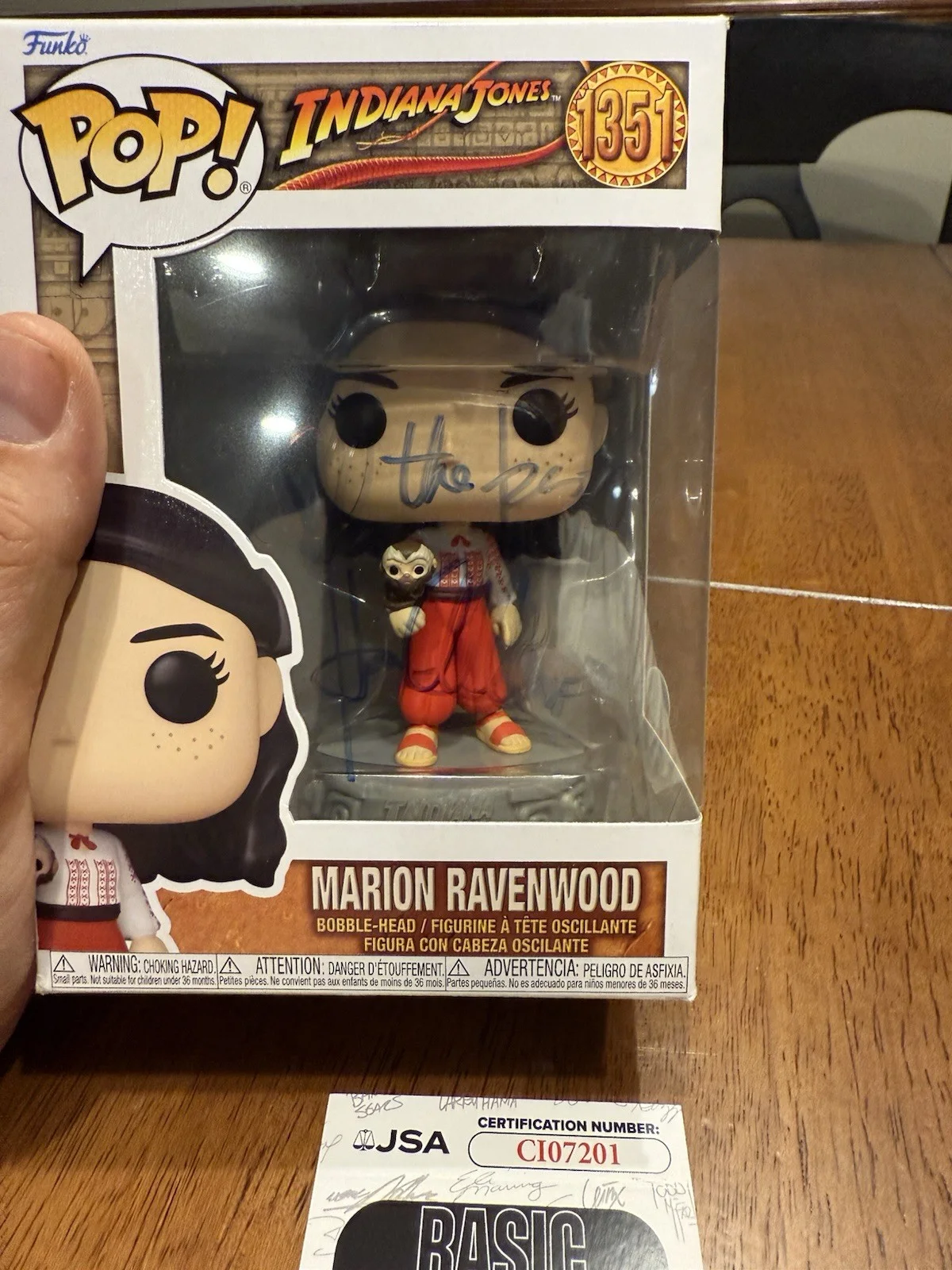 John Ratzenberger — KAREN ALLEN Autographed Signed Funko Pop Marion Ravenwood 1351 JSA Indiana Jones, изображение 2